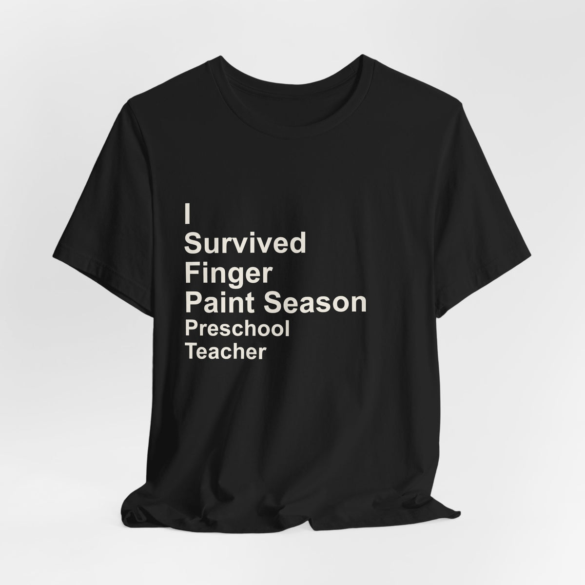 I Survived Finger Paint Season T-Shirt — Funny Preschool Gift