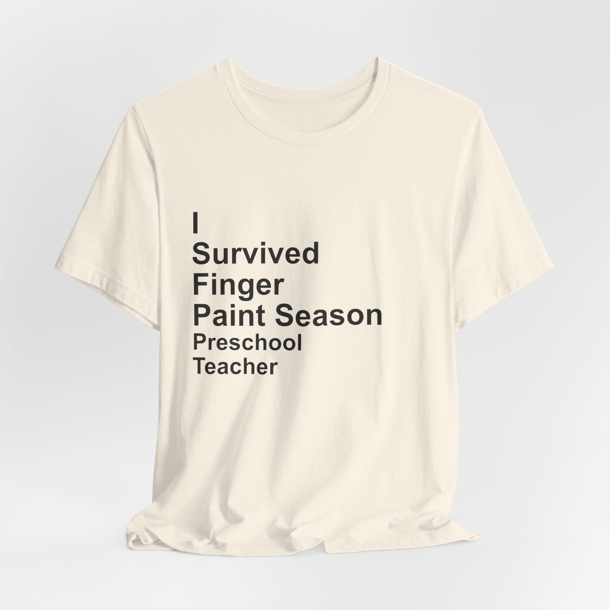 I Survived Finger Paint Season T-Shirt — Funny Preschool Gift