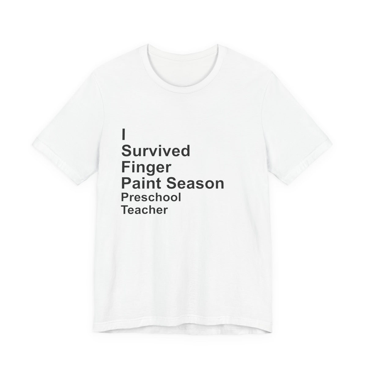 I Survived Finger Paint Season T-Shirt — Funny Preschool Gift