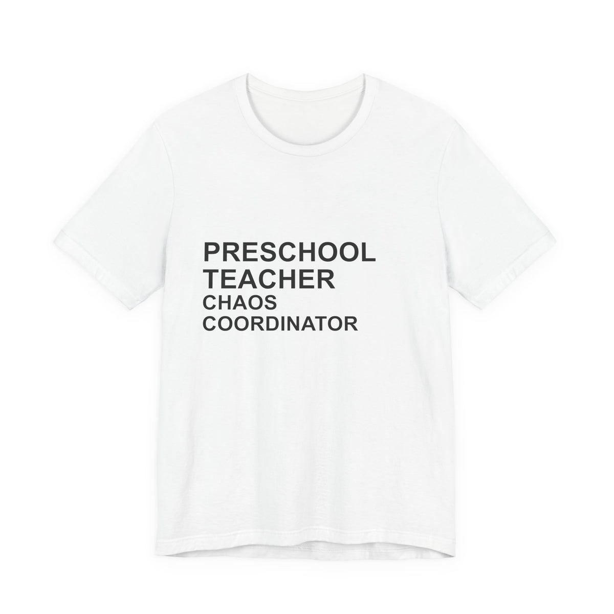 PRESCHOOL TEACHER CHAOS COORDINATOR T-Shirt — Funny Gift